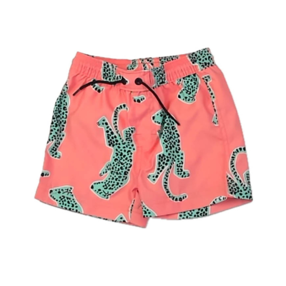 Tea Collection Boys Peach Cheetah Trunks size: 2T